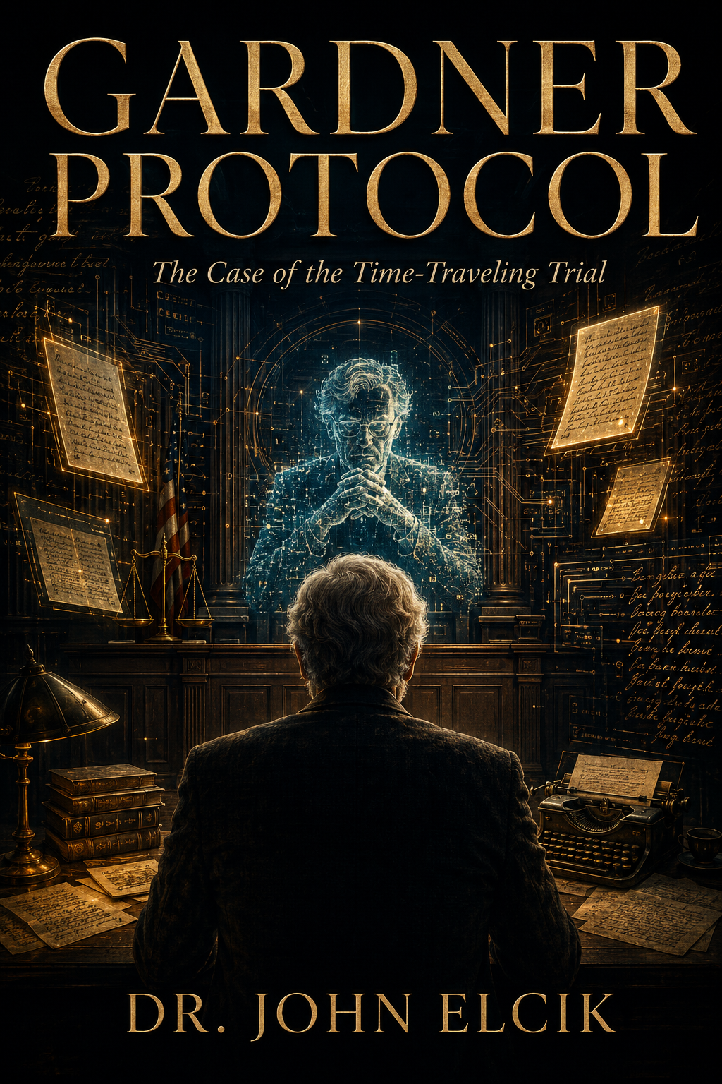 Gardner Protocol: The Case of the Time-Traveling Trial, book cover by Dr. John Elcik
